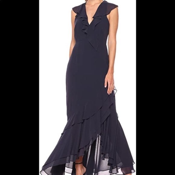 C/MEO COLLECTIVE Navy Be About You Gown Size S - Picture 5 of 14